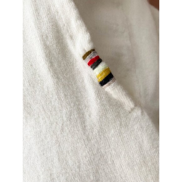 Extreme Cashmere Ivory Cotton/Cashmere Lounge Pant, One Size Only ** hemmed ** - Picture 10 of 11